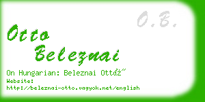 otto beleznai business card